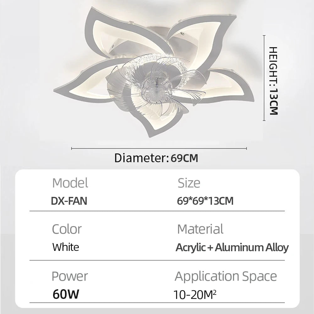 Ventilatore da Soffitto LED Smart – Aria Fresca e Luce Sempre Perfetta
