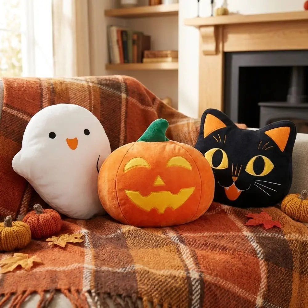 Cuscino Halloween Gatto Nero morbido in PP