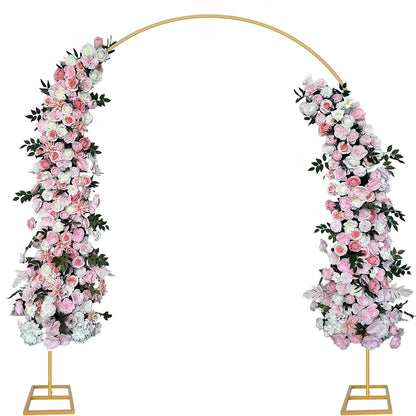 Arco circolare in metallo gold 2,1×2,4 m - riutilizzabile