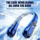 Ventilatore da collo bladeless mini – rinfrescante e portatile per studio, sport e ufficio