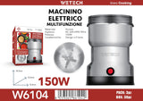 W6104 macinacaffè elettrico 150W multifunzione lama in acciaio
