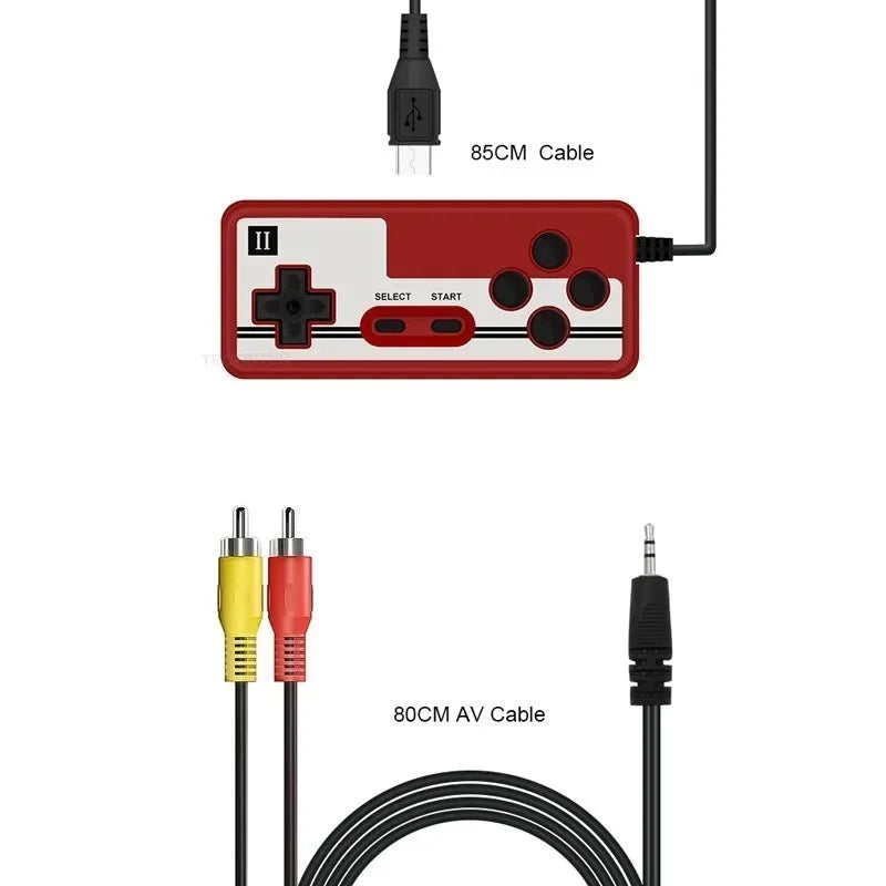 Console portatile 8 bit con 500 giochi integrati retro