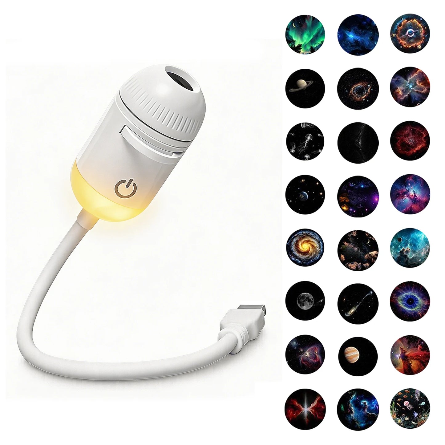 Lampada Proiettore Galassia 2 in 1 USB – Trasforma ogni stanza in un cielo stellato ricco di atmosfera e magia
