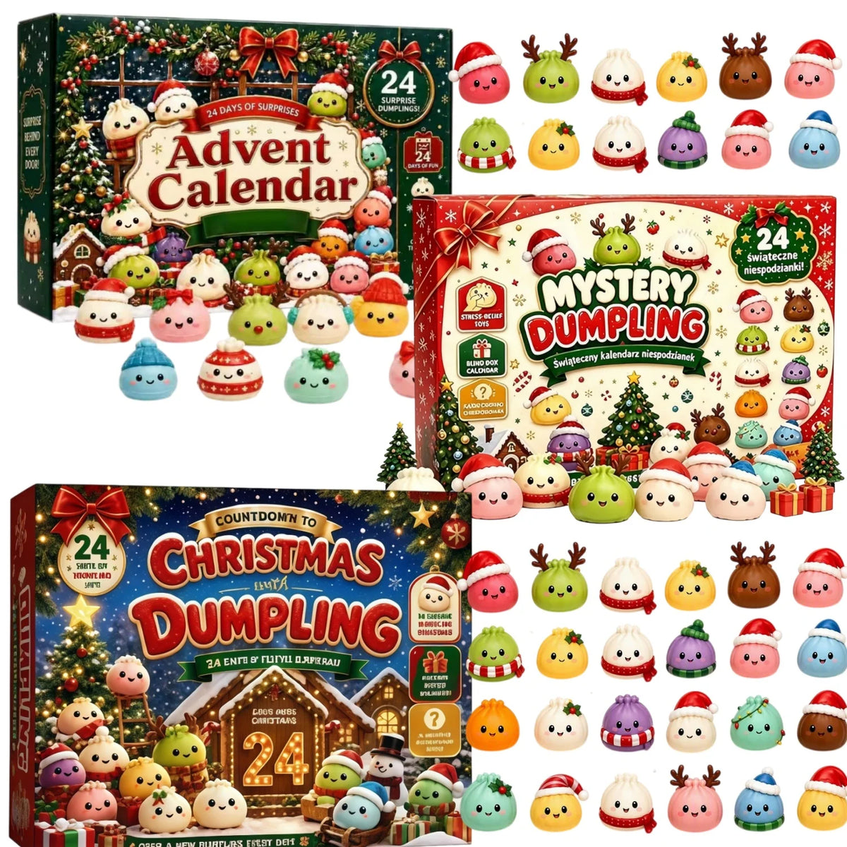 Calendario Avvento Gnocco – Conta i giorni con mochi squishy