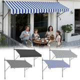 Tenda da Sole Retrattile Senza Fori – Ombra Perfetta per Balcone e Terrazza
