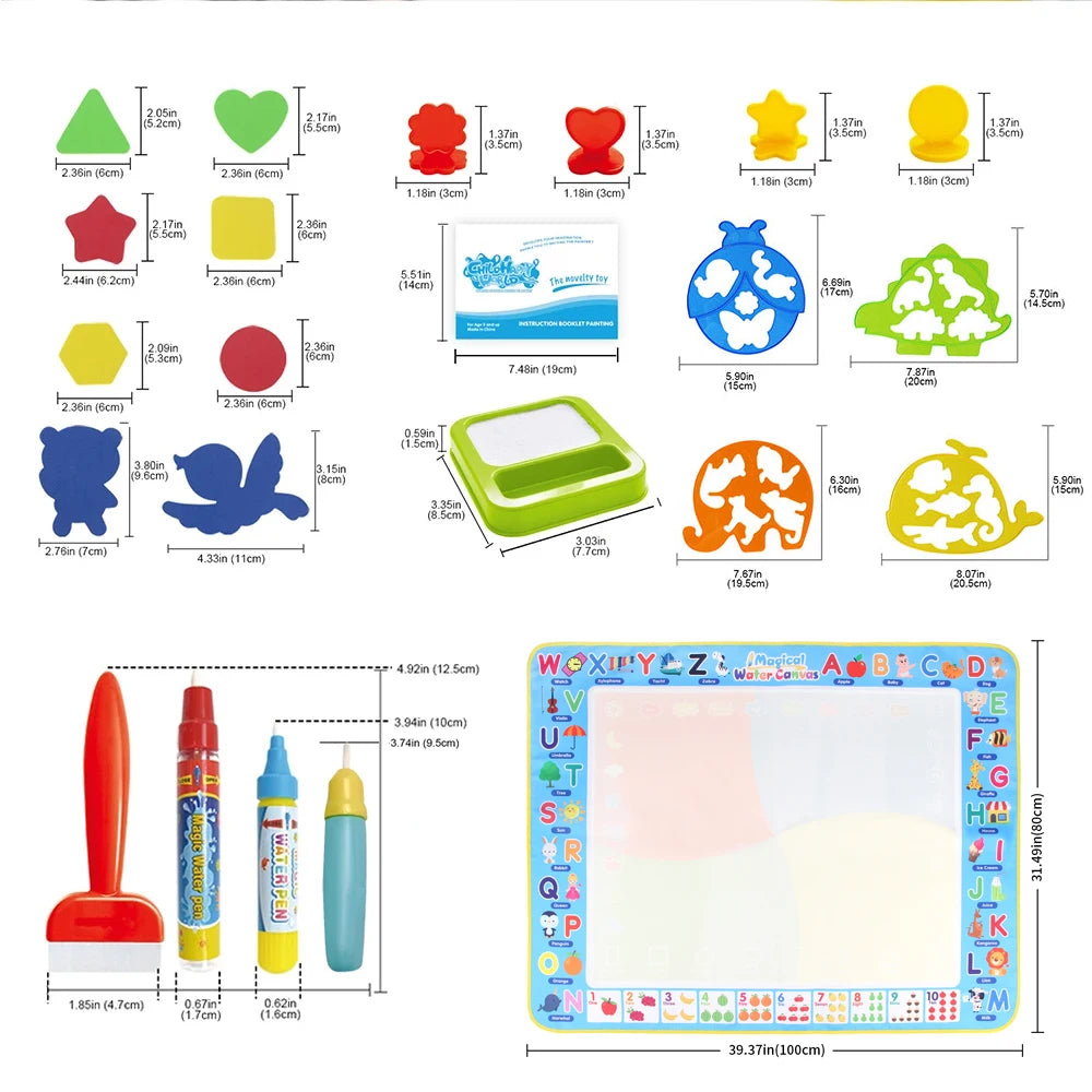 Tappeto Magico da Disegno ad Acqua – Creatività Senza Sporcare