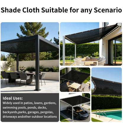 Rete ombreggiante 50% anti-UV in HDPE - nero