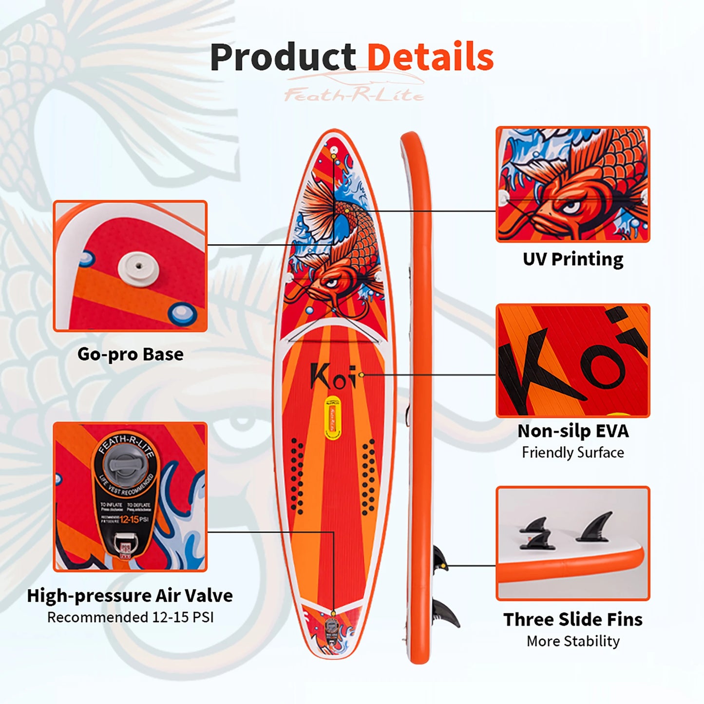 Feath-R-Lite 11' SUP gonfiabile - kit accessori