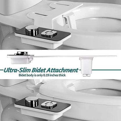Bidet da sedile ultra-sottile non elettrico – Lavaggio frontale e posteriore per igiene personale