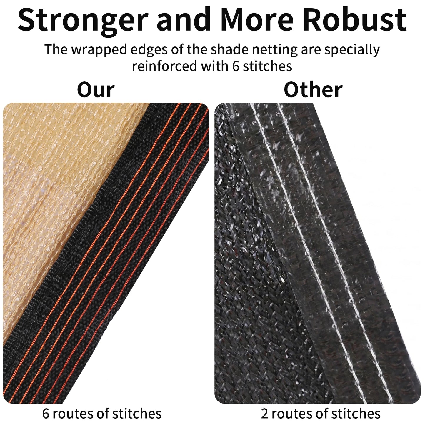 Rete ombreggiante 50% anti-UV in HDPE - nero