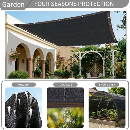 Rete ombreggiante 50% anti-UV in HDPE - nero