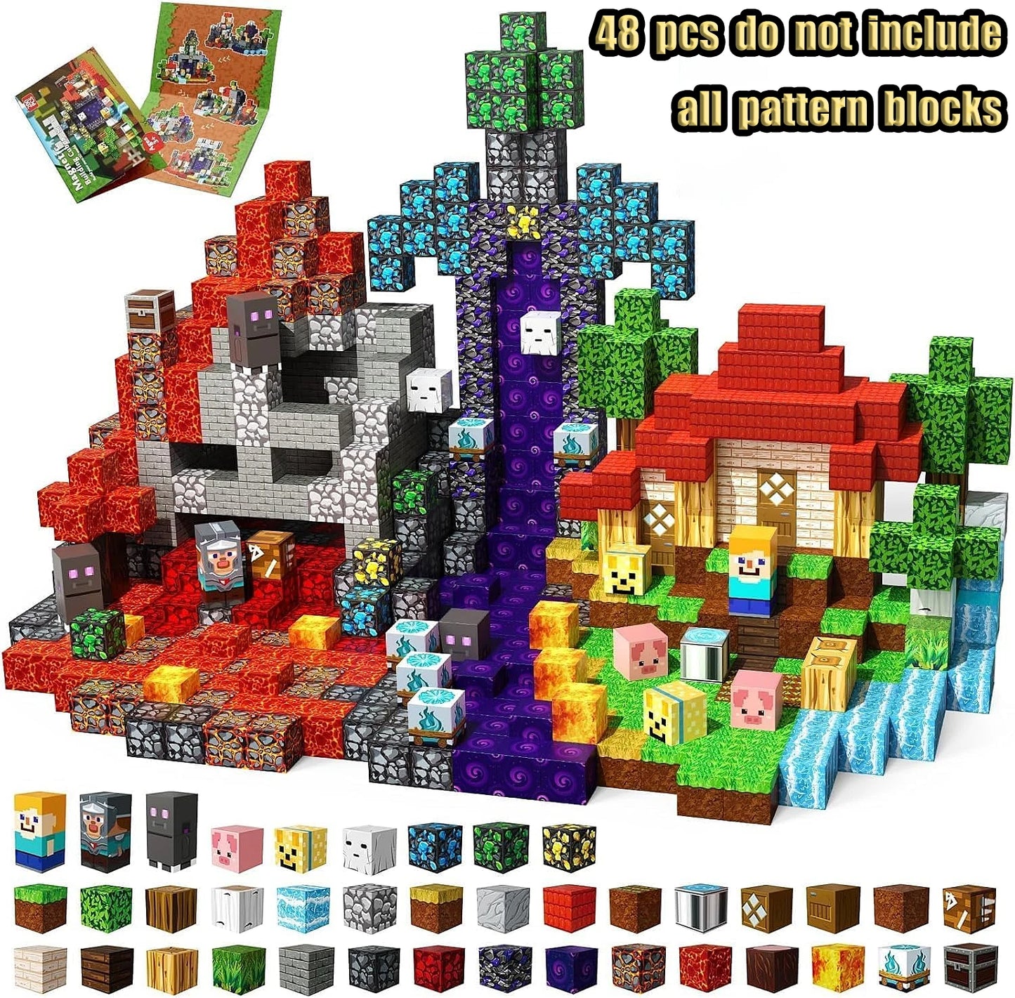 Blocchi Magnetici Mine World – Costruisci, Esplora e Impara Giocando