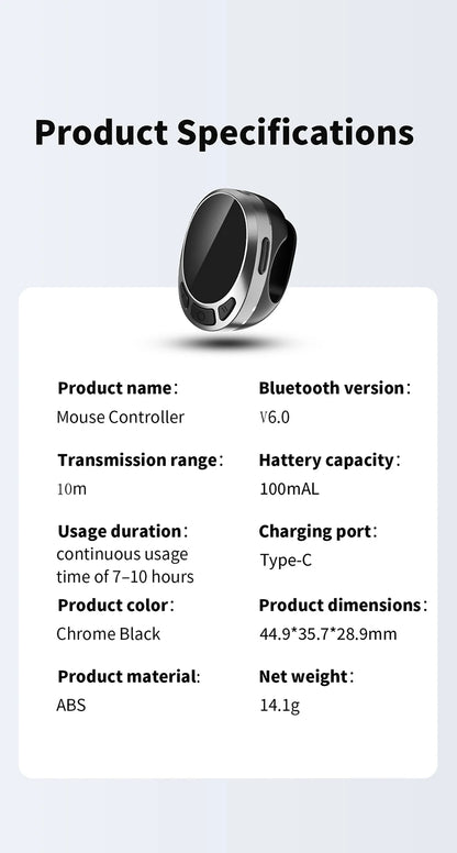 Telecomando Bluetooth con anello scroll compatto e portatile TPKI