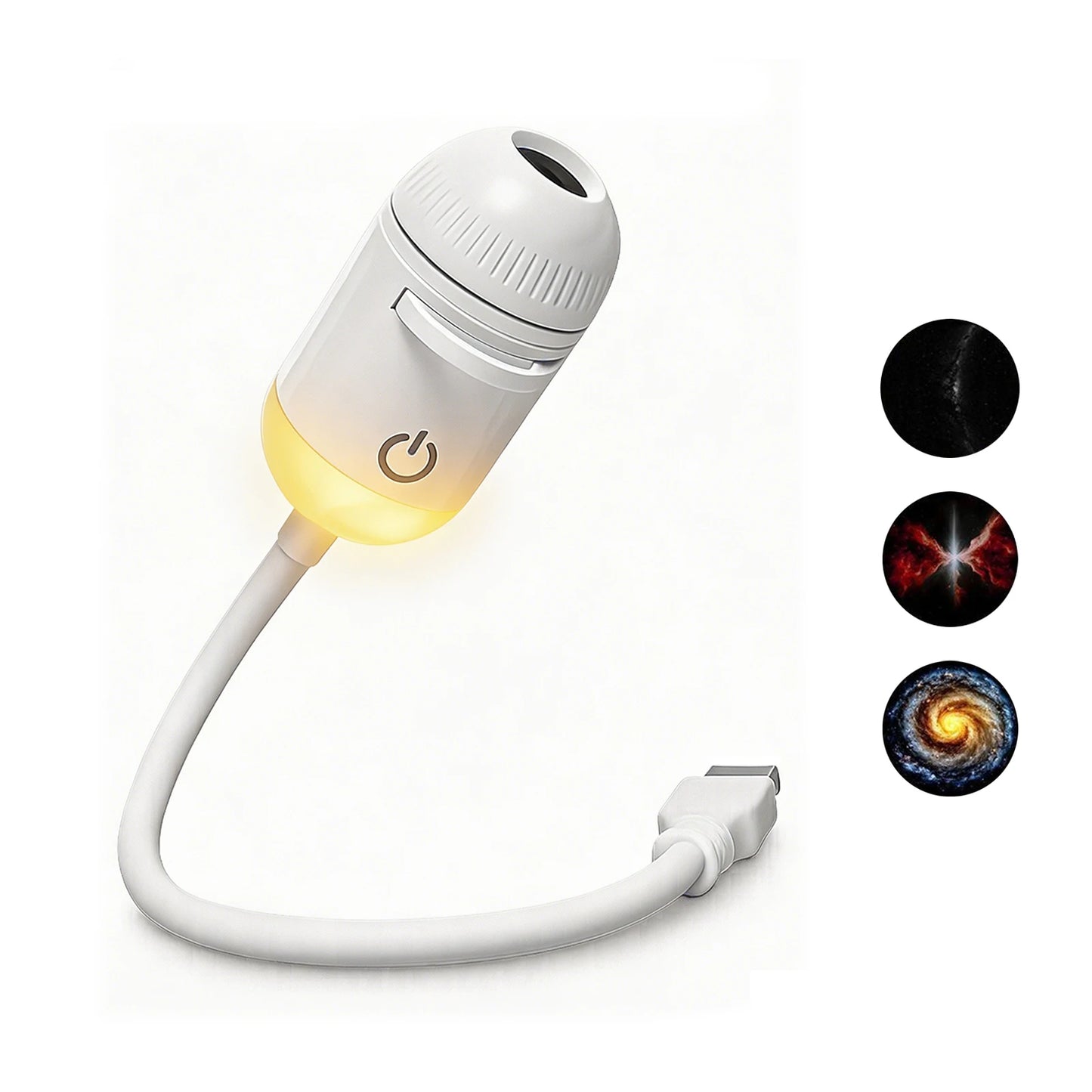 Lampada Proiettore Galassia 2 in 1 USB – Trasforma ogni stanza in un cielo stellato ricco di atmosfera e magia