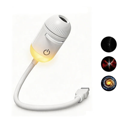 Lampada Proiettore Galassia 2 in 1 USB – Trasforma ogni stanza in un cielo stellato ricco di atmosfera e magia