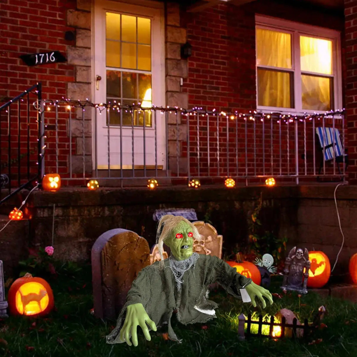 Decorazione Halloween da Giardino con Fantasma Luminoso