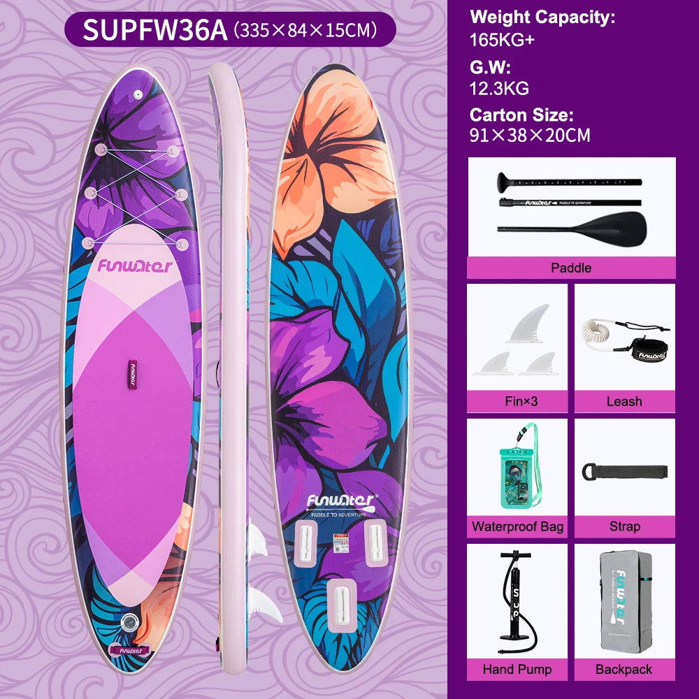 SUP Gonfiabile Feath-R-Lite 11' con Kit Accessori