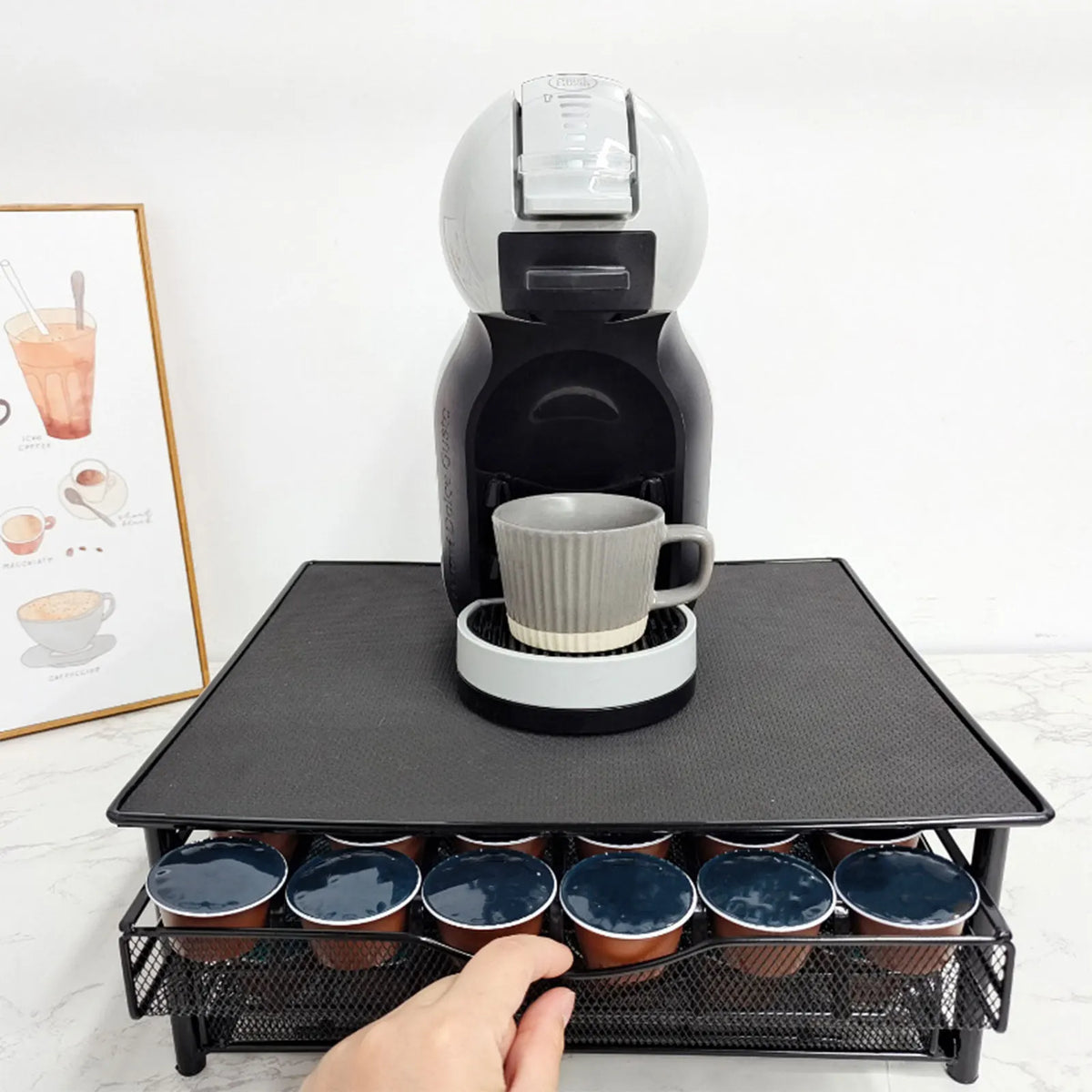 Dolce Gusto Porta capsule doppio cassetto 72 capsule