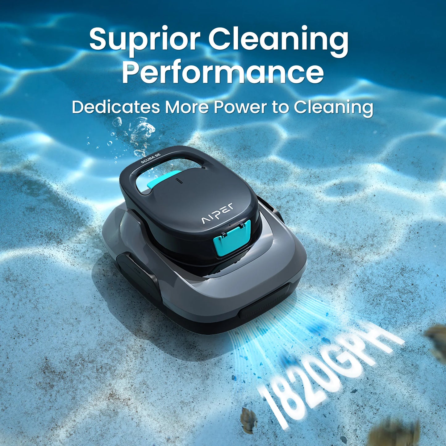 Robot piscina IPER ricondizionato cordless — 90 min e parcheggio auto
