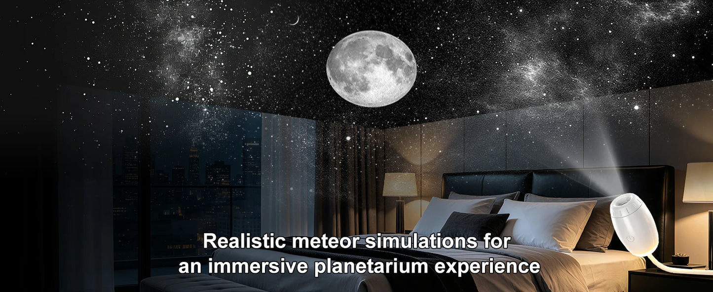 Lampada Proiettore Galassia 2 in 1 USB – Trasforma ogni stanza in un cielo stellato ricco di atmosfera e magia