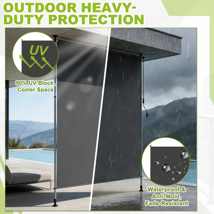 Tenda verticale da balcone – protezione solare regolabile