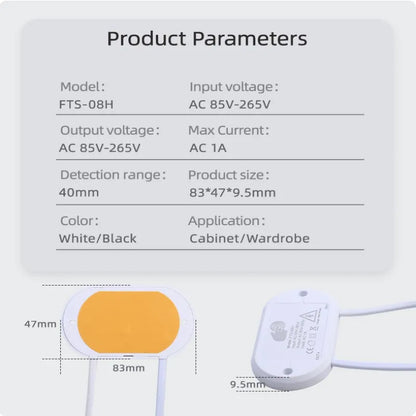 Interruttore touch per luce LED con tensione AC 85-265V – penetra 40 mm di legno per il dimming dell'illuminazione domestica