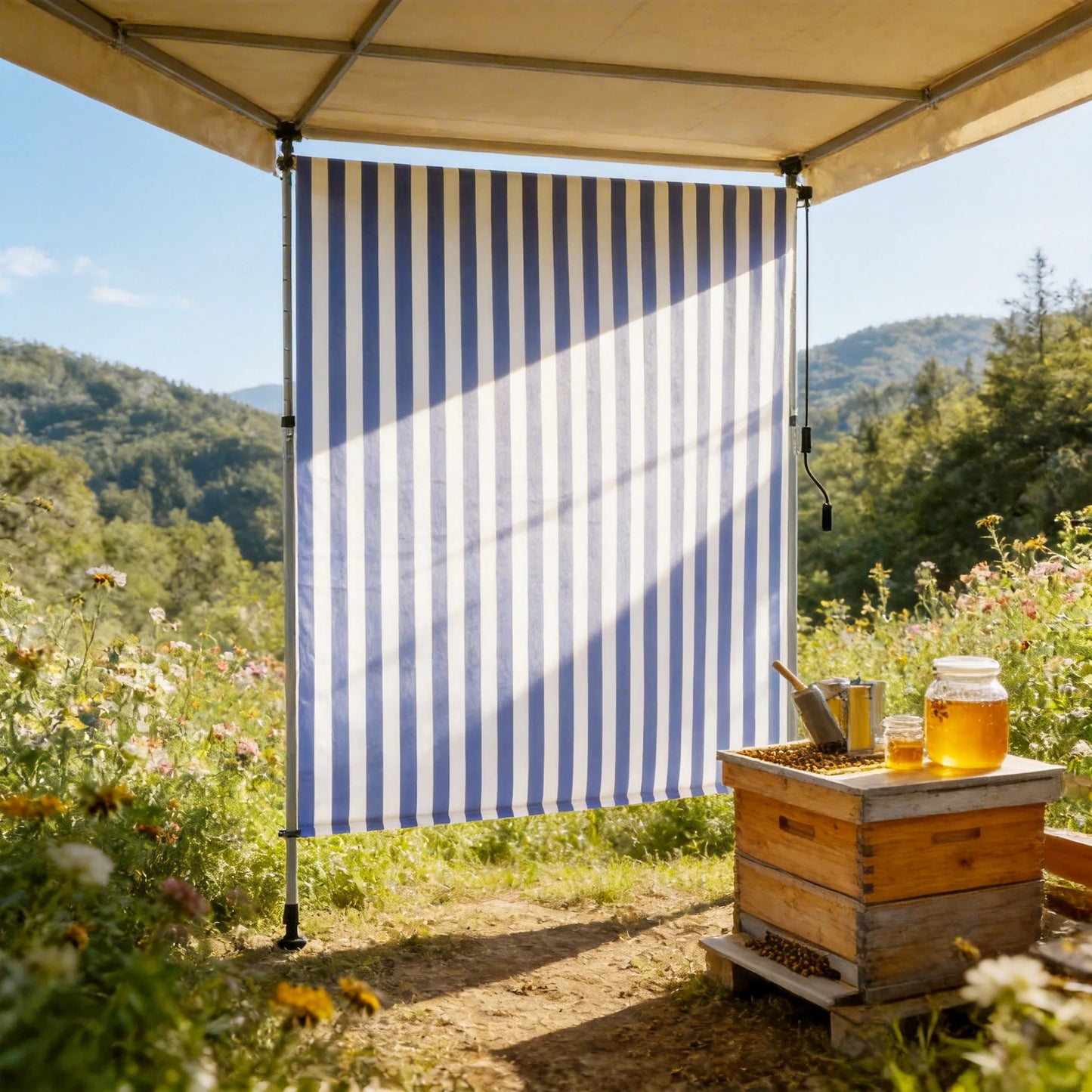 Tenda verticale da balcone – protezione solare regolabile