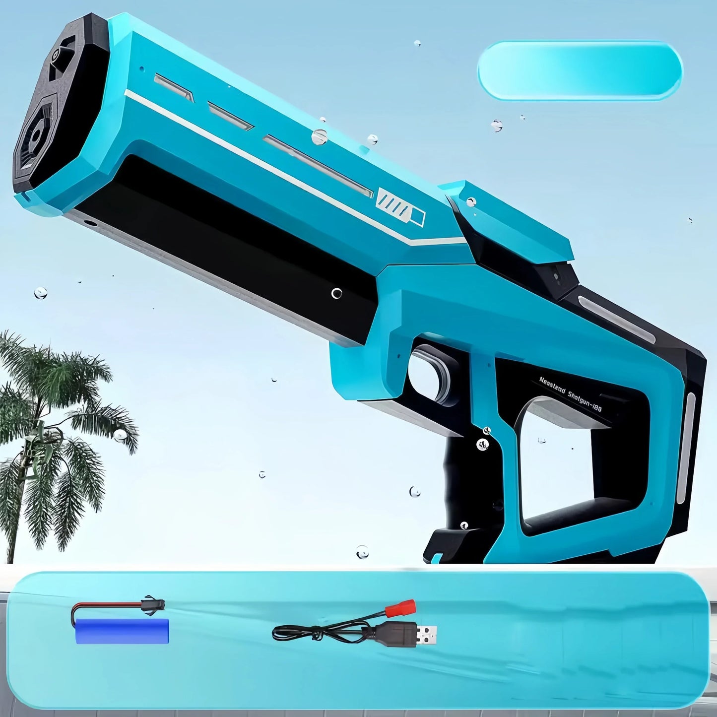 Pistola ad acqua elettrica 43 cm con aspirazione automatica