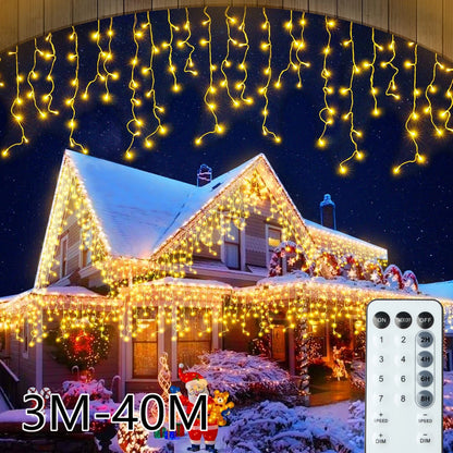 Luci a filo LED con telecomando - Ghirlanda scintillante