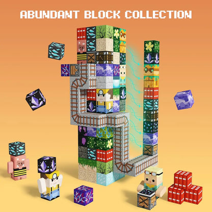 Blocchi Magnetici Mine World – Costruisci, Esplora e Impara Giocando