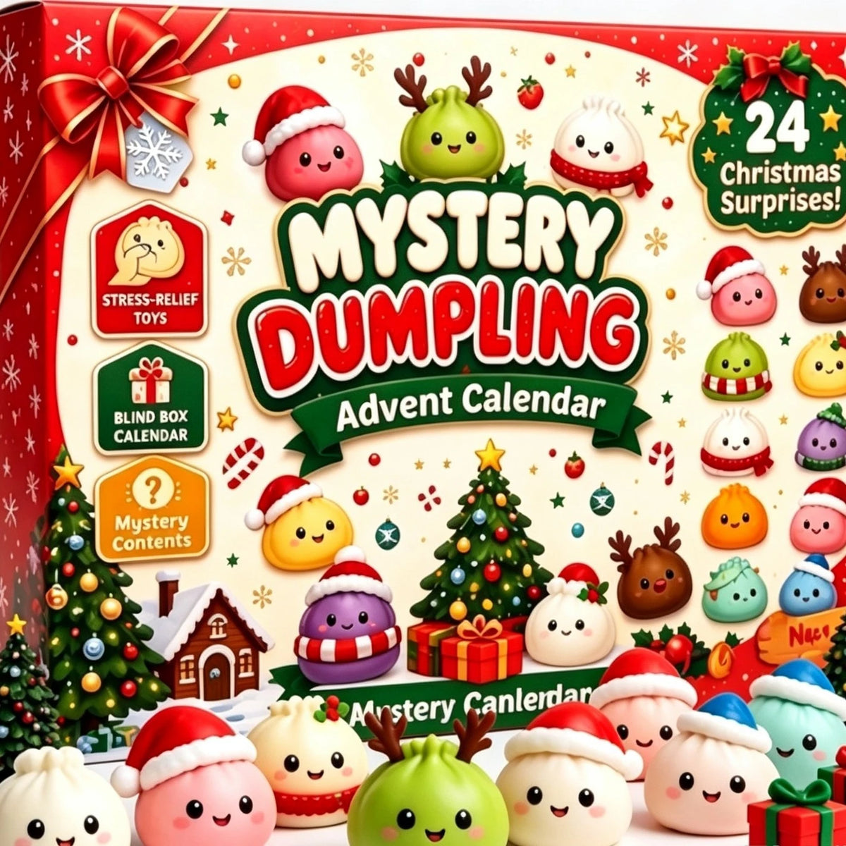 Calendario Avvento Gnocco – Conta i giorni con mochi squishy