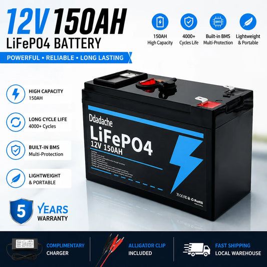 Batteria al Litio LiFePO4 12V 150Ah – Energia affidabile e lunga autonomia per ogni utilizzo outdoor e off-grid