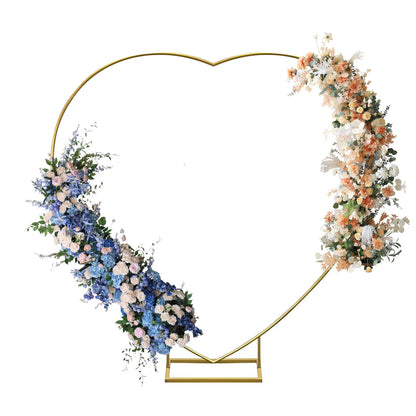 Arco a cuore 2x2m in metallo dorato elegante