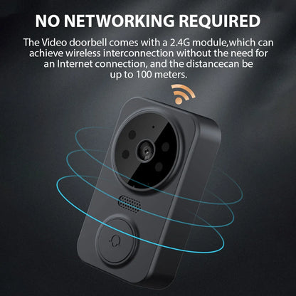 Campanello video 4,3'' IPS con interfono 2.4G wireless