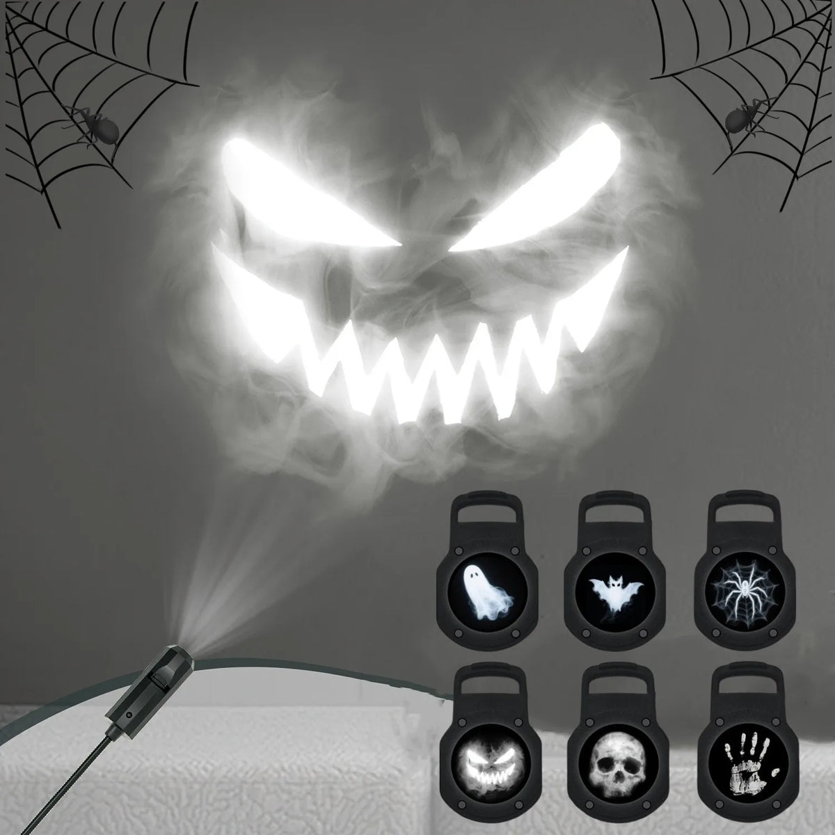 Proiettore LED USB per stanza con motivi switchabili Halloween