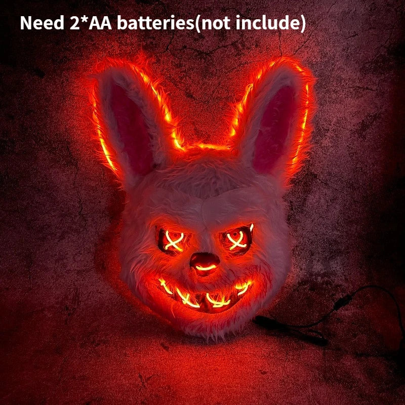 Maschera LED per Halloween - Coniglio o Orso