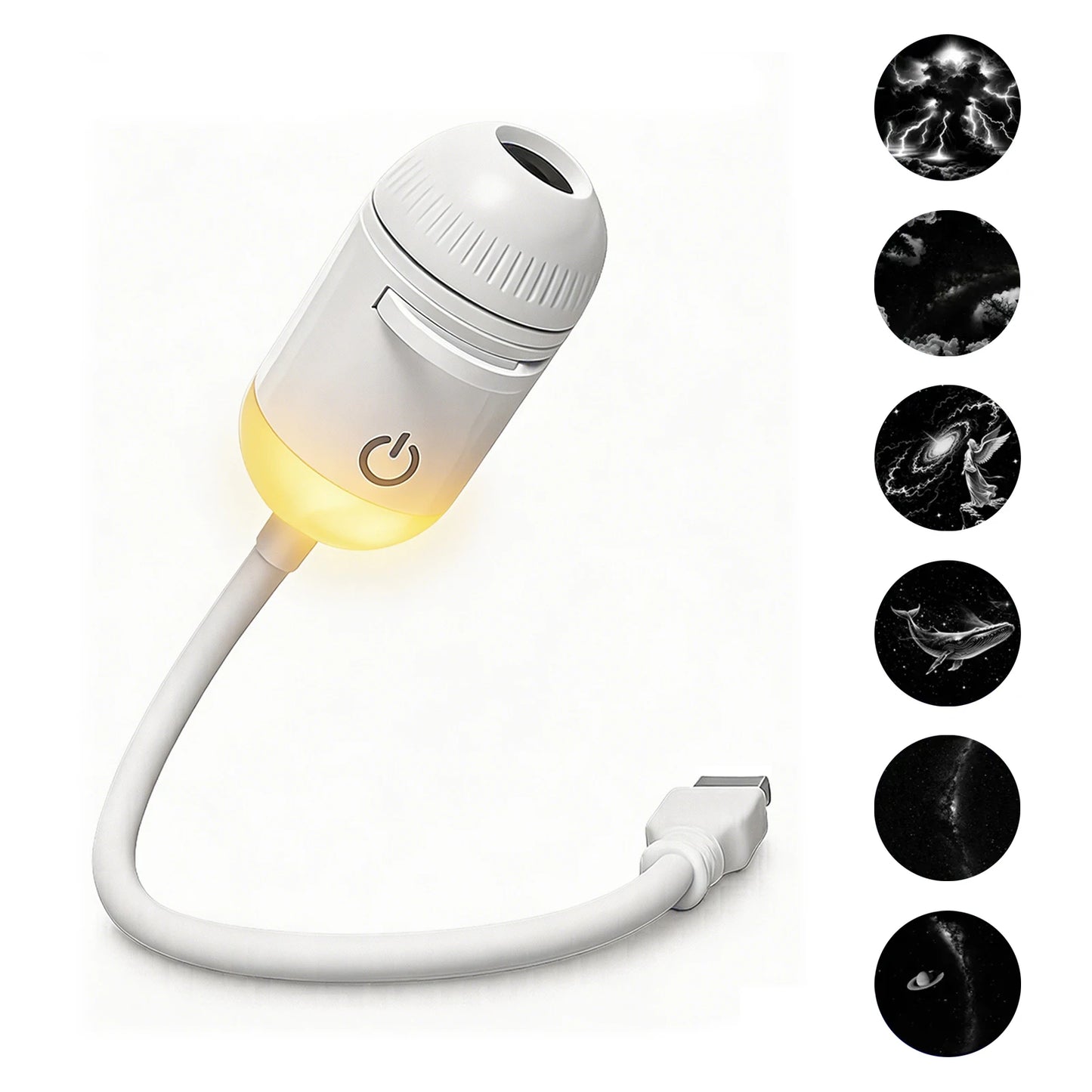 Lampada Proiettore Galassia 2 in 1 USB – Trasforma ogni stanza in un cielo stellato ricco di atmosfera e magia