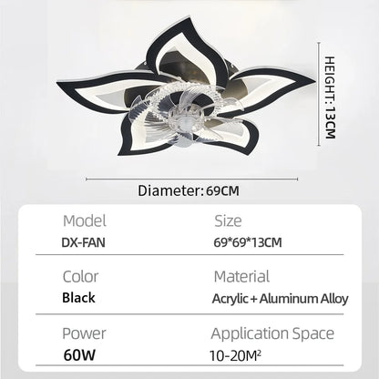 Ventilatore da Soffitto LED Smart – Aria Fresca e Luce Sempre Perfetta