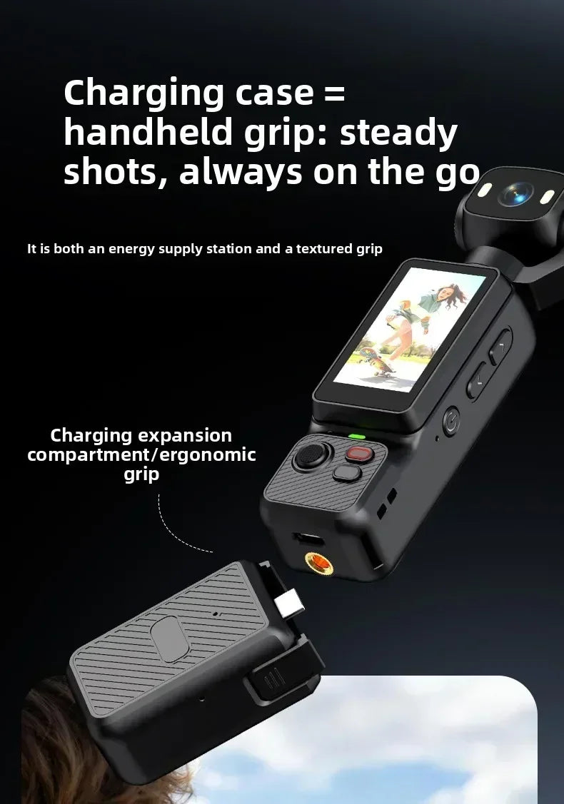 Action Camera 4K con gimbal e obiettivo 180°