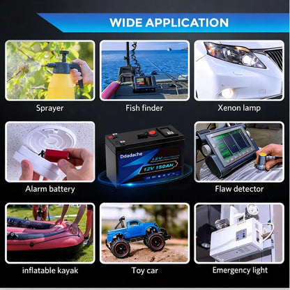 Batteria al Litio LiFePO4 12V 150Ah – Energia affidabile e lunga autonomia per ogni utilizzo outdoor e off-grid