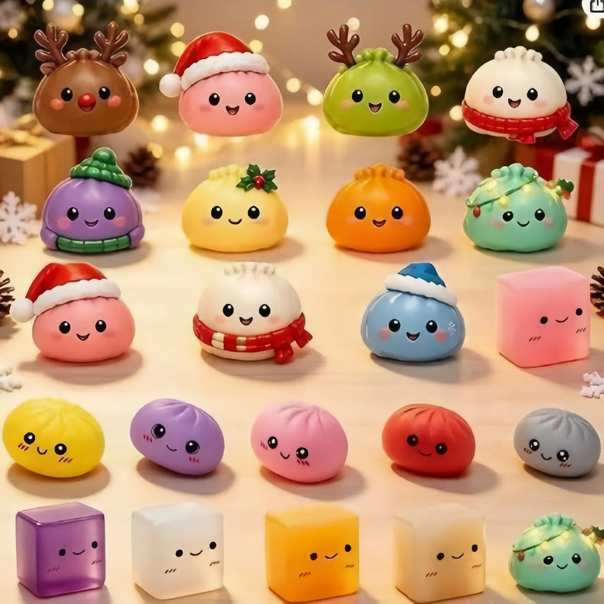Calendario Avvento Gnocco – Conta i giorni con mochi squishy