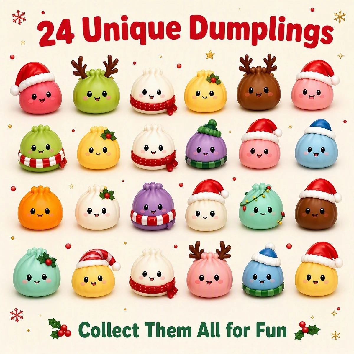 Calendario Avvento Gnocco – Conta i giorni con mochi squishy
