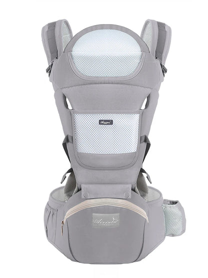 Marsupio ergonomico con sgabello da vita multiuso