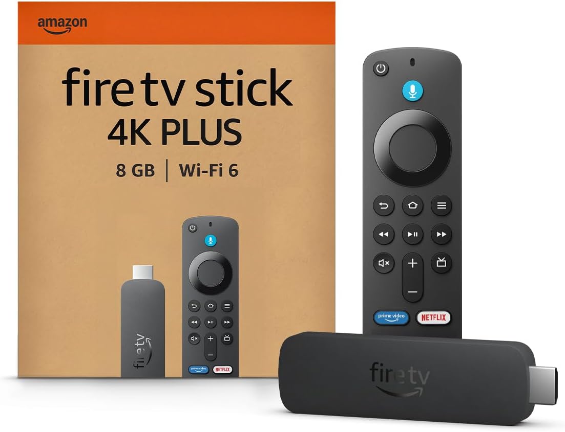 Fire TV Stick 4K Plus di Amazon, dispositivo per lo streaming con supporto per Wi-Fi 6, Dolby Vision/Atmos e HDR10+, trova serie TV più velocemente con Alexa+