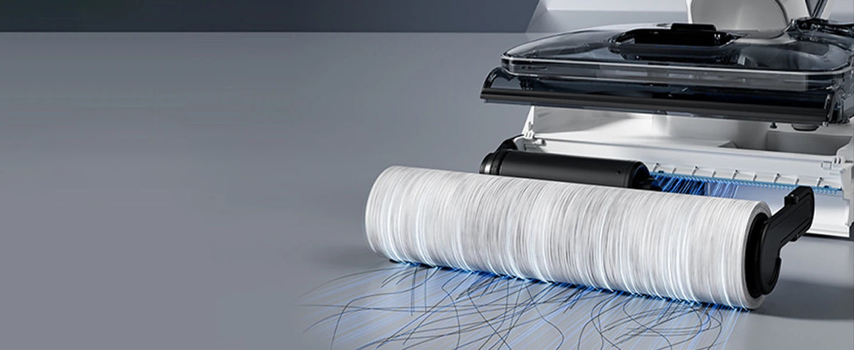 Lavapavimenti bagnato/asciutto 180° Lay-Flat con asciugatura