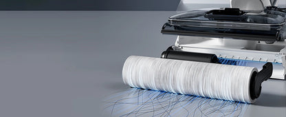 Lavapavimenti bagnato/asciutto 180° Lay-Flat con asciugatura