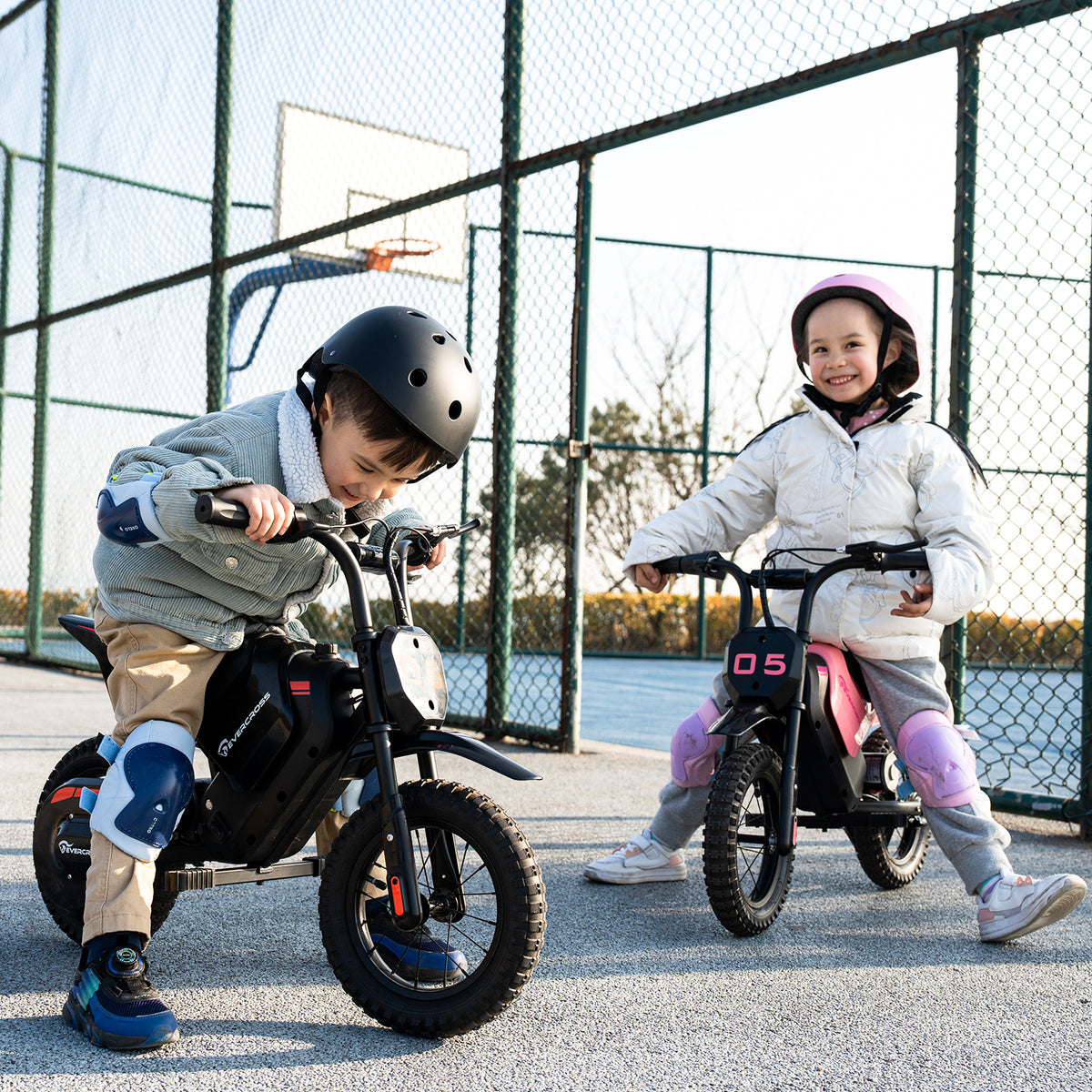 Moto elettrica per bambini 150W con 2 velocità e ruote 12"