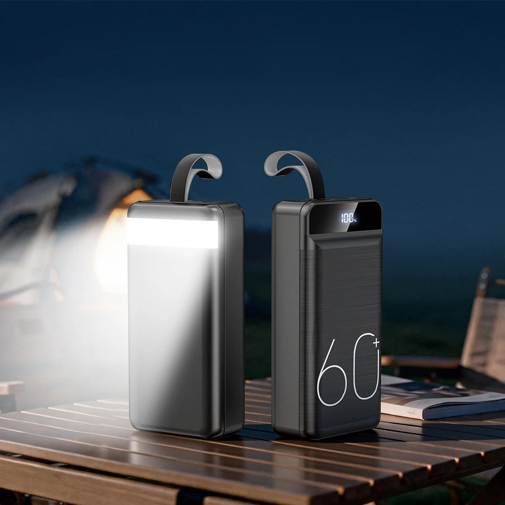 Powerbank 60000mAh 22.5W con torcia portatile