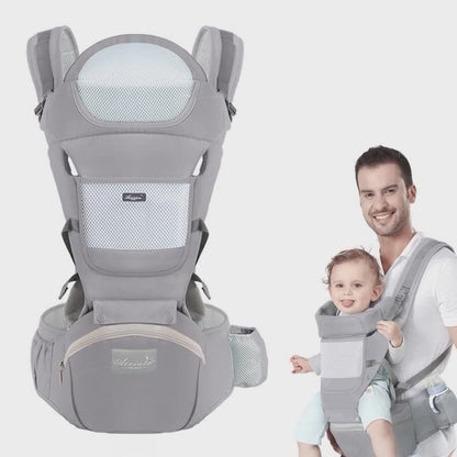 Marsupio ergonomico con sgabello da vita multiuso