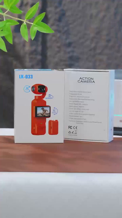 Action Camera 4K con gimbal e obiettivo 180°